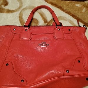Red coach purse